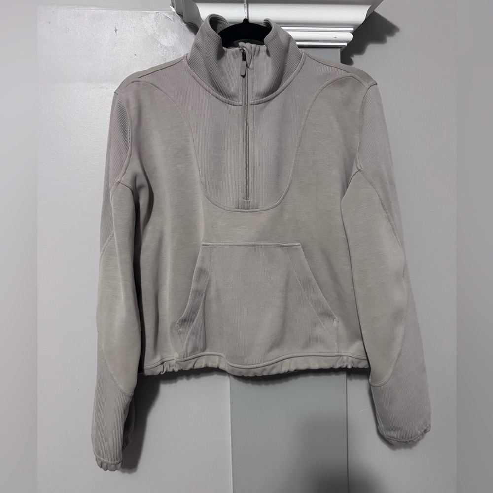 Brushed softstreme ribbed half zip